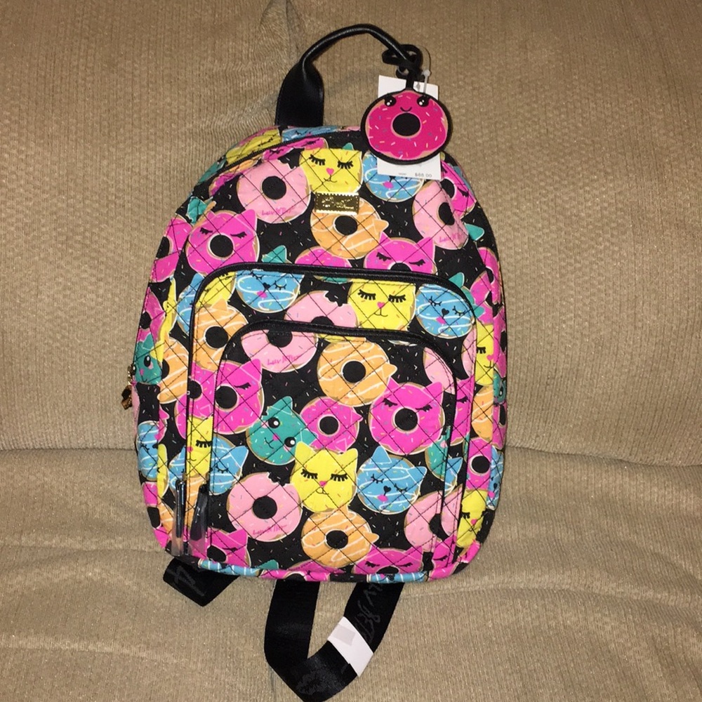 💝NWT Betsey Johnson Lovely Cat Donut 🍩 Backpack - Picture 8 of 8